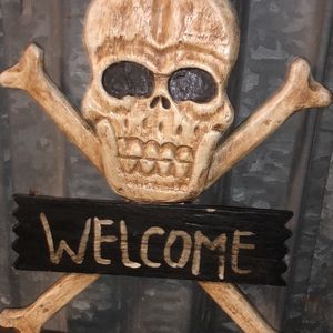 Pirate themed wall art. Banner, Pottery Barn Kids.